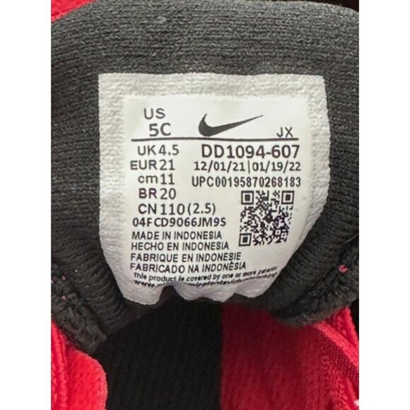 Nike Revolution 6 Little Kids' Child Shoes Size 5C NEW‎ Red/Black DD1094-607 - Picture 6 of 8